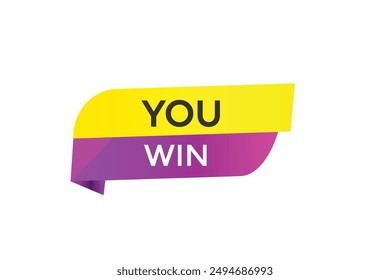 website, you win, online, button, learn, stay, tuned, level, sign, speech, bubble  banner, modern, symbol, click. 