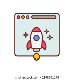 Websites Optimization icon in vector. Logotype