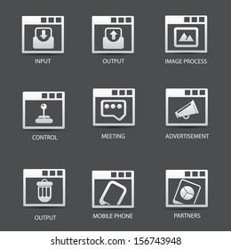 Web,software icons,version 01 ,vector