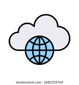 Webspace lineal color icon vector collection