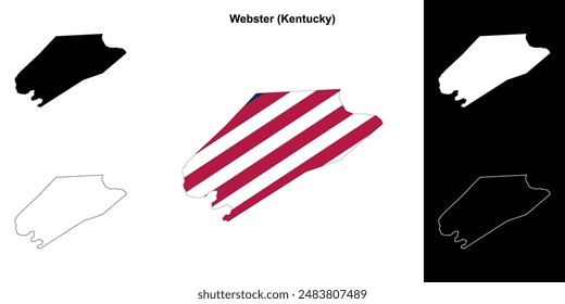 Condado de Webster (Kentucky) conjunto de mapas esquemáticos
