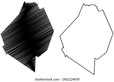 Webster County, State of West Virginia (U.S. county, United States of America) map vector illustration, scribble sketch Webster map