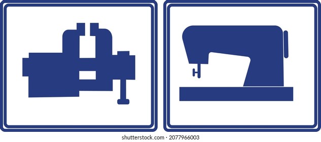 Web.Vector illustration of signs for use in schools, lyceums, institute