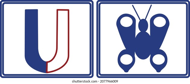 Web.Vector illustration of signs for use in schools, lyceums, institute