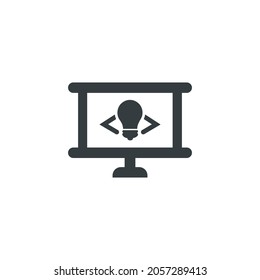 Wed development icon, vector wed development icon, vector illustration