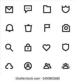 Wed Icons Set. Vector Illustration On White Background