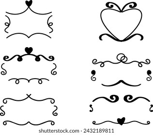 Wedding Abstract Element Shapes Graphic 