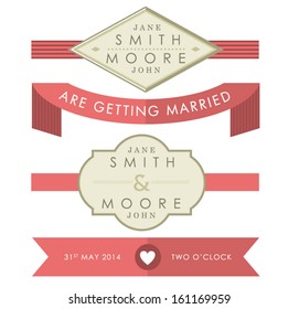 Wedding accessory tags