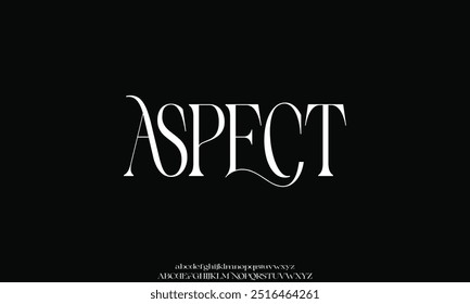 Letras alfabeto casamento fonte logotipos com caudas. Tipografia elegante oriental luxo clássico clássico fontes serif e número decorativo vintage retro para logotipo branding.