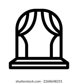 wedding altar icon or logo isolated sign symbol vector illustration - high quality black style vector icons
