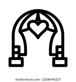 wedding altar icon or logo isolated sign symbol vector illustration - high quality black style vector icons
