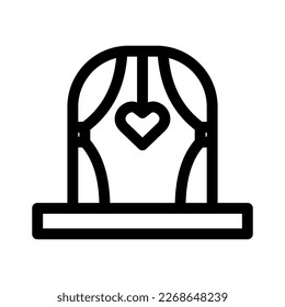 wedding altar icon or logo isolated sign symbol vector illustration - high quality black style vector icons
