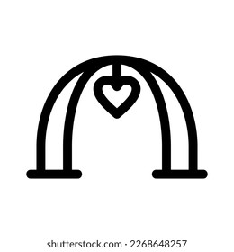 wedding altar icon or logo isolated sign symbol vector illustration - high quality black style vector icons
