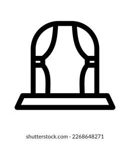 wedding altar icon or logo isolated sign symbol vector illustration - high quality black style vector icons
