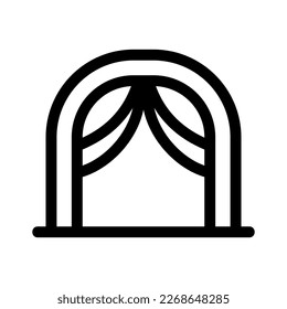 wedding altar icon or logo isolated sign symbol vector illustration - high quality black style vector icons
