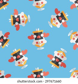 Wedding angel choir flat icon,eps10 seamless pattern background