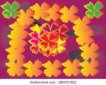 Wedding anniversary gift design and background