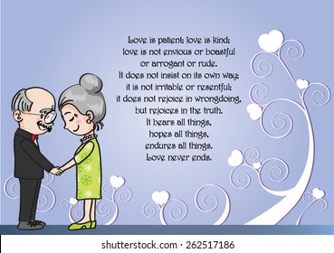 Wedding anniversary greeting card vector