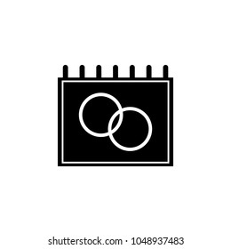 wedding anniversary icon. Element of wedding and divorce elements illustration. Premium quality graphic design icon. Signs and symbols collection icon for websites, web design on white background