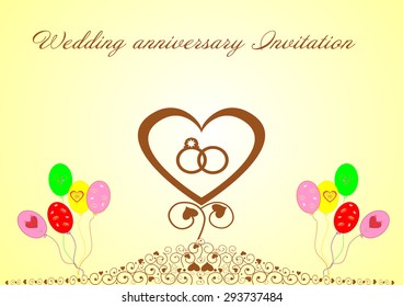 Wedding anniversary Invitation