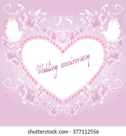  Wedding anniversary. vector illustration