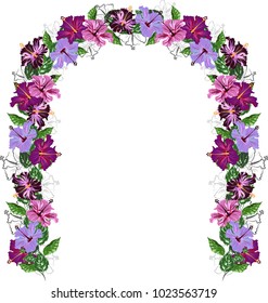 wedding arch with flowers