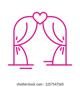 Wedding arch icon