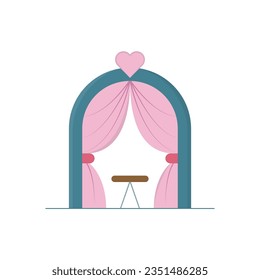 Wedding Arch Icon Vector Design.