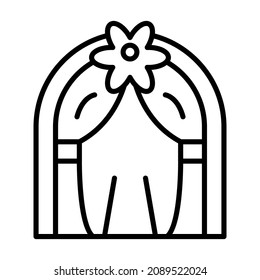 Wedding Arch icon vector image. Can also be used for web apps, mobile apps and print media.