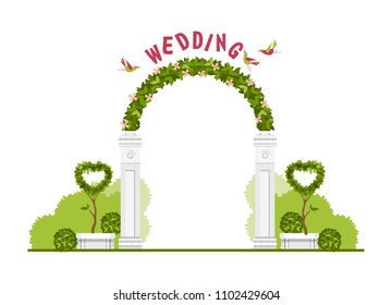 wedding arch vector