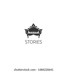 Wedding art logo. Design vector image.