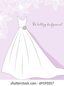 Antecedentes de casamiento con vestido