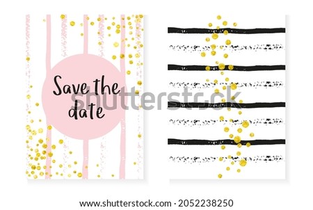 Wedding Background. Metallic Brochure Set. Golden Nursery Print. Pink Mothers Frame. Rose Art. Stripe Minimal Textile. Black Marriage Starburst. Golden Wedding Background