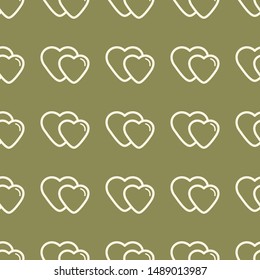 Wedding background seamless vector pattern in modern flat style.
