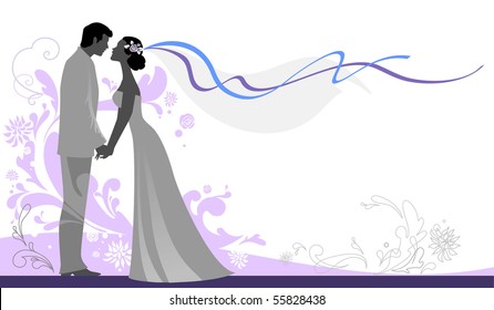 Wedding  background with space for text