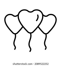 Imagen vectorial de icono de globo de casamiento. También se puede usar para aplicaciones web, aplicaciones móviles y medios impresos.