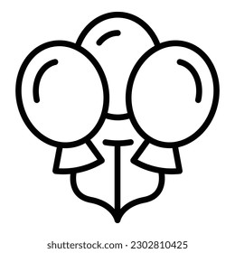 Wedding balloons icon outline vector. Event service. Manager ceremony