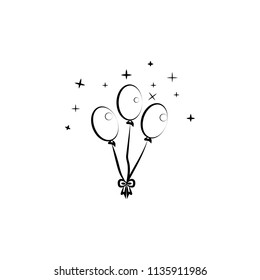 wedding balls sketch illustration. Element of wedding icon for mobile concept and web apps. Sketch style wedding balls icon can be used for web and mobile on white background
