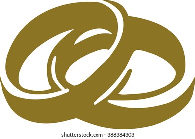 Wedding bands silhouette