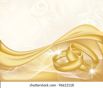Wedding banner, vector illustration