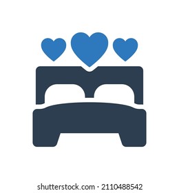 icono de la cama de matrimonio - icono de la cama de pareja