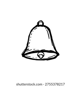 Wedding bell icon logo design. Marriage bell sign and symbol. Church bell icon. Wedding celebration and ceremony decor.