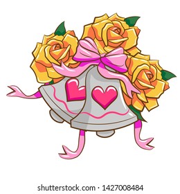 wedding bell vector graphic design clipart