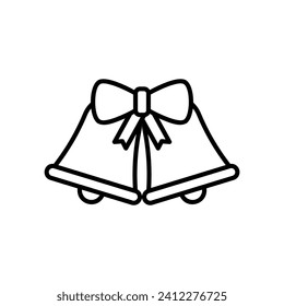 Wedding bells icon or Christmas

