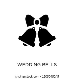 Wedding Bells Icon. Wedding Bells Symbol Design From Wedding And Love Collection. Simple Element Vector Illustration On White Background.