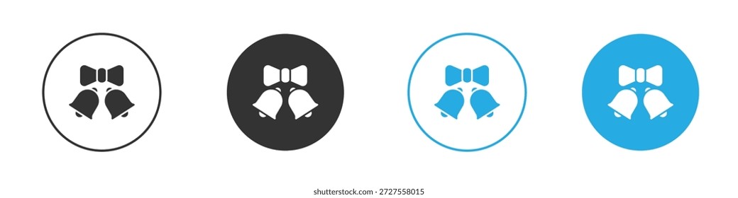 Hochzeitsglocken-Icons Design-Element. Vektorgrafik auf weißem Hintergrund.