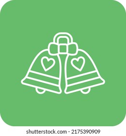 Wedding Bells vector icon. Can be used for printing, mobile and web applications.