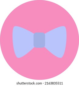 Wedding bow tie, illustration, vector on a white background.