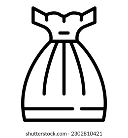 Wedding bride dress icon outline vector. Event service. Manager ceremony