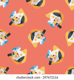 wedding bride flat icon,eps10 seamless pattern background